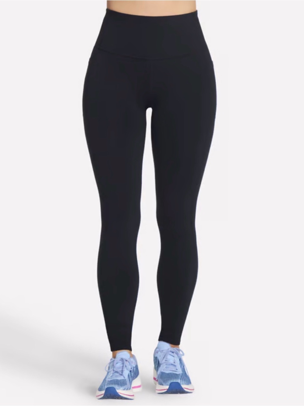 Skechers Solid Black High-Waist Leggings